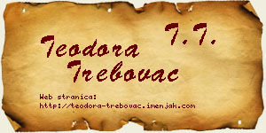 Teodora Trebovac vizit kartica